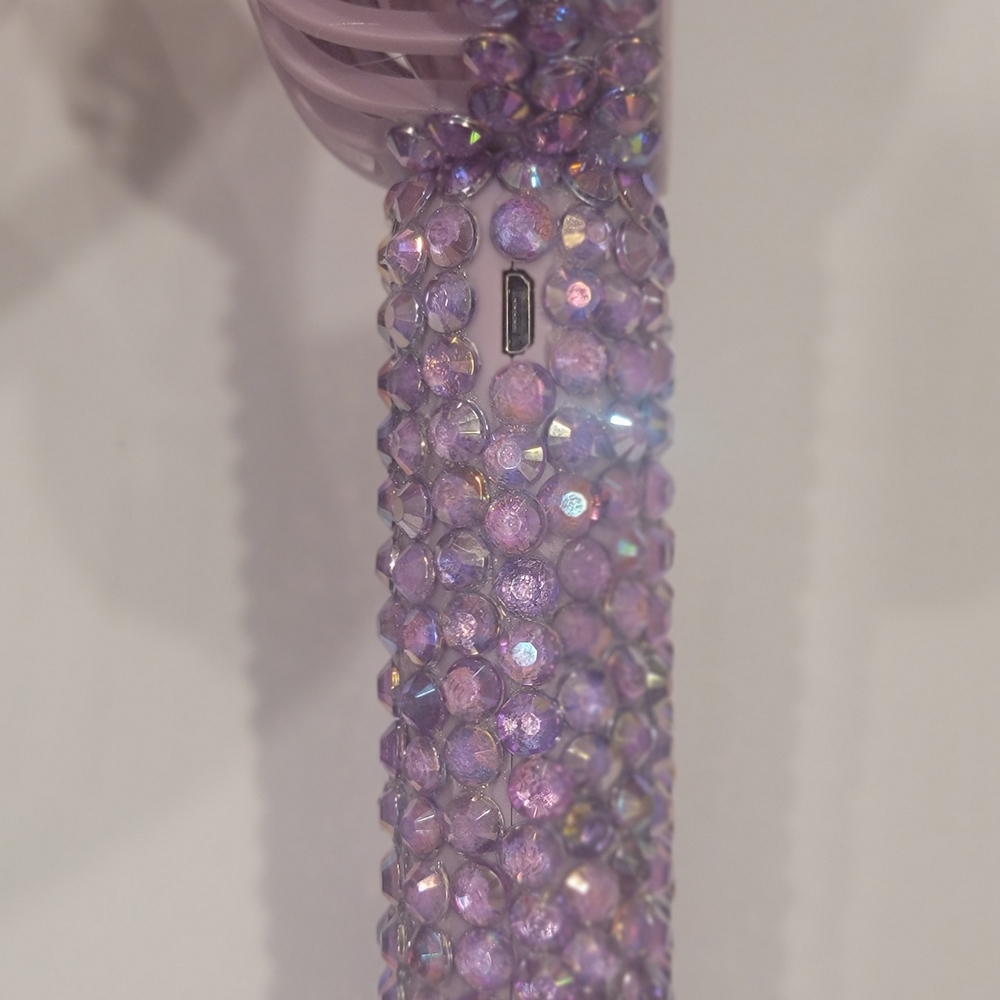 Lavender Crystal Handheld Fan - Picture 5 of 6
